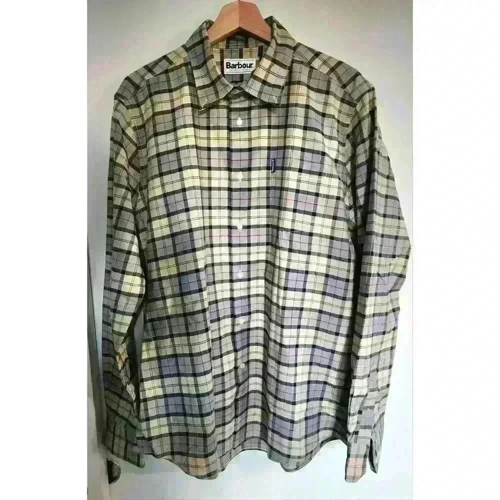 NWOT Barbour men's‎ USA Medium, EUROPE large Plaid Shirt